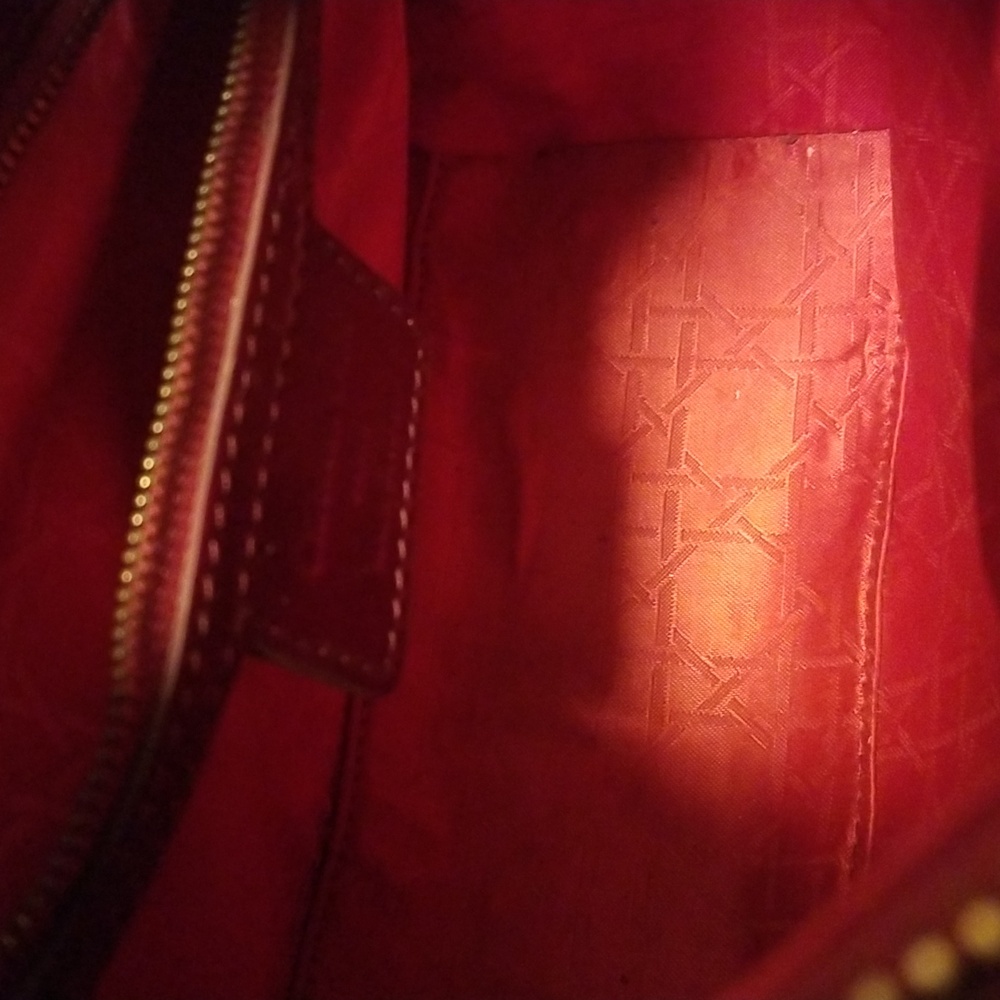 Lady Dior Christian Dior Medium Cannage Red Patent Quilted Leather Handbag - Picture 7 of 16